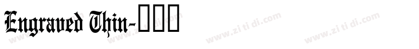 Engraved Thin字体转换